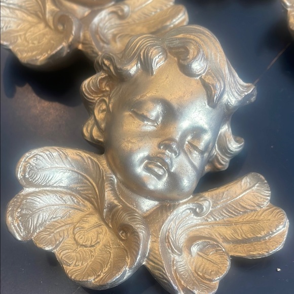 Gold Cherub Wall Decor Set - Picture 2 of 3